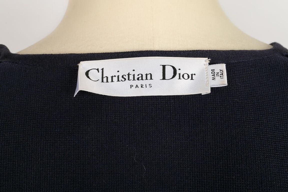 Christian Dior Jacket Embroidered with Pink Floral Pattern For Sale 3