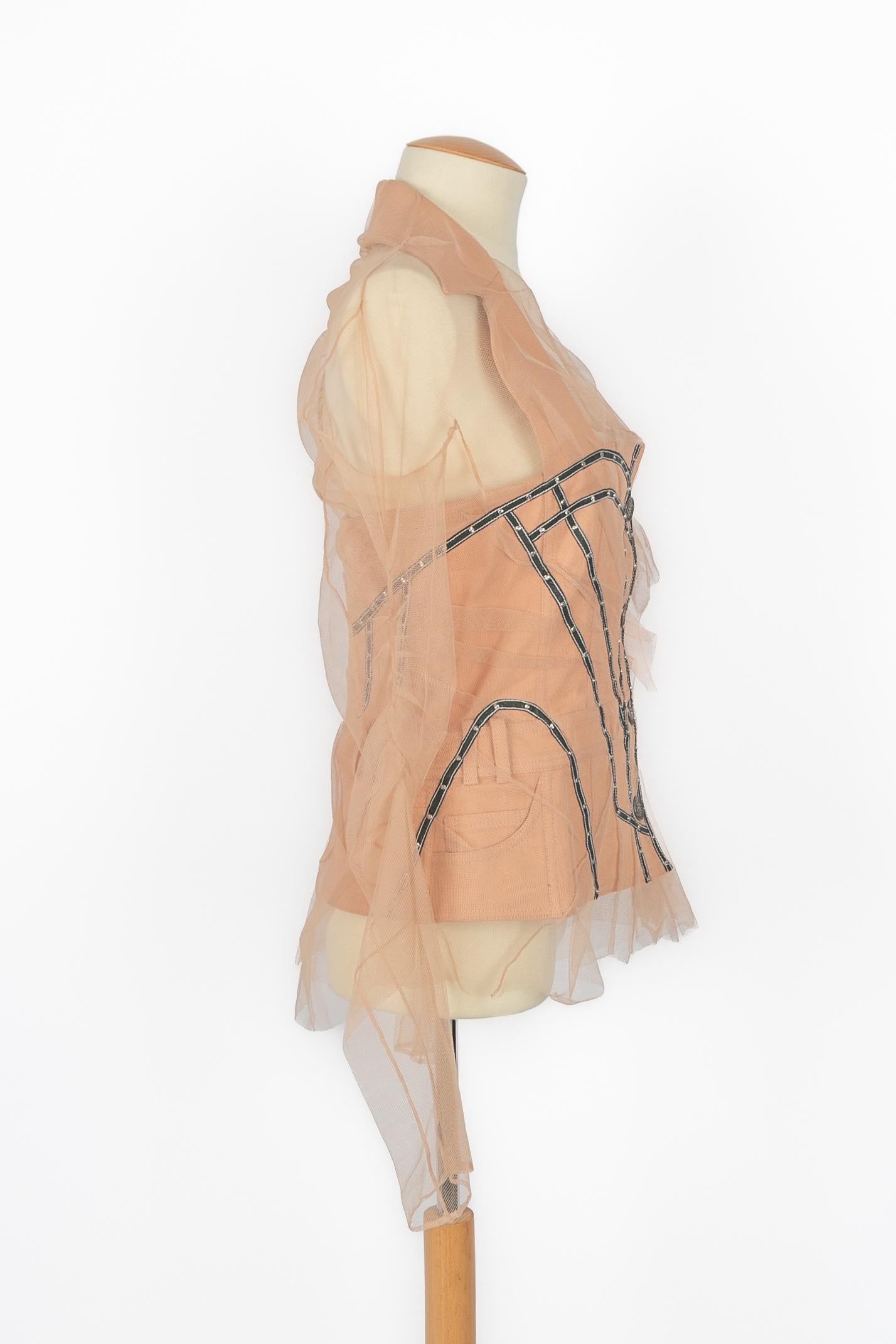 Beige Christian Dior jacket Summer 2006 For Sale