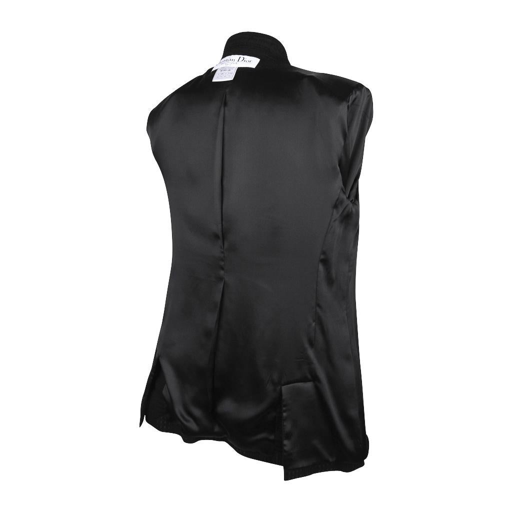 Christian Dior Double Breast Jacket w/ Fringe Pocket Superb Fabric Detail 42 / 8 9