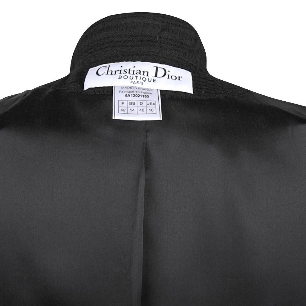 Christian Dior Double Breast Jacket w/ Fringe Pocket Superb Fabric Detail 42 / 8 10