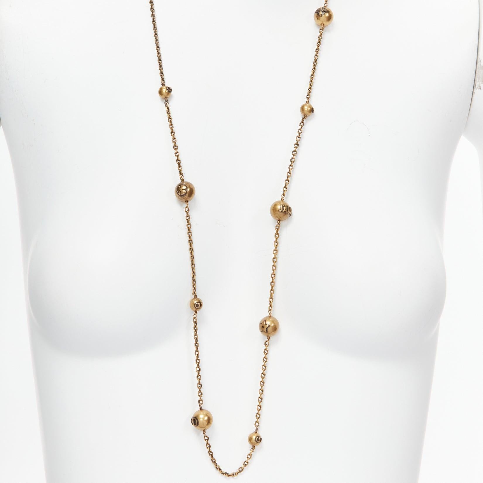 Dior clover necklace hotsell