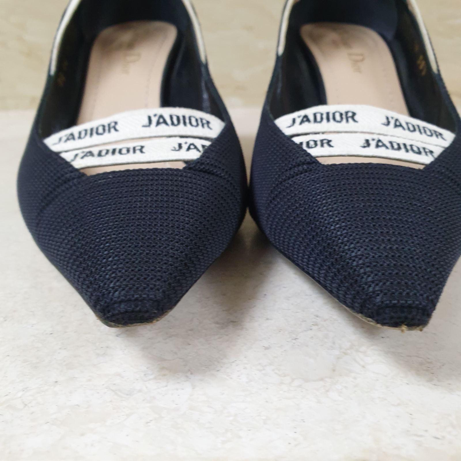 Christian Dior J'ADIOR Escarpins en textile noir sz.38.5 2