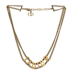 Christian Dior J'ADIOR Choker Necklace in Aged Gold