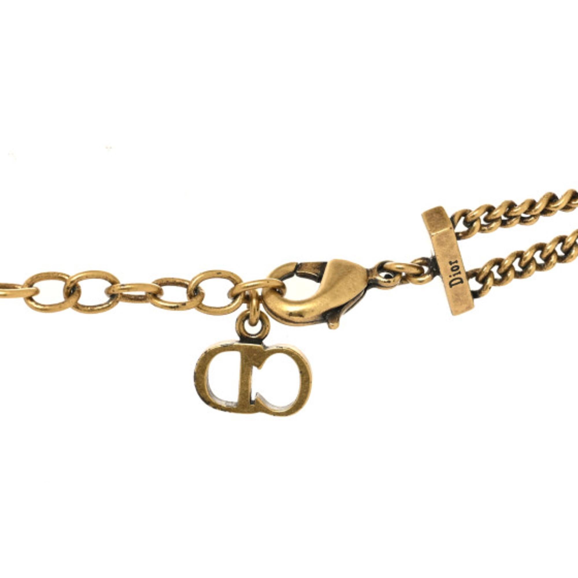Modern Christian Dior J'ADIOR Choker Necklace in Aged Gold For Sale