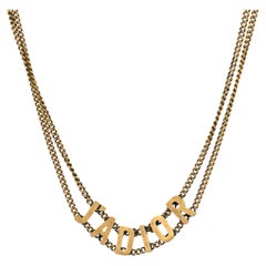 Christian Dior J'ADIOR Choker Necklace in Aged Gold