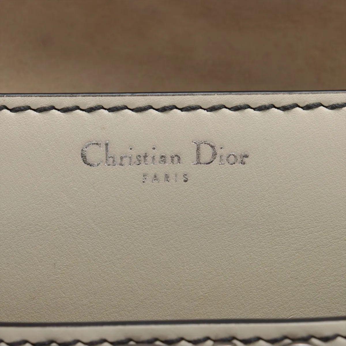 Christian Dior J'Adior Bestickte Leder-Ketten-Umhängetasche Weiß im Angebot 6