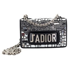 Christian Dior J'Adior Flap Bag Leather and Mirror Mosaic Mini