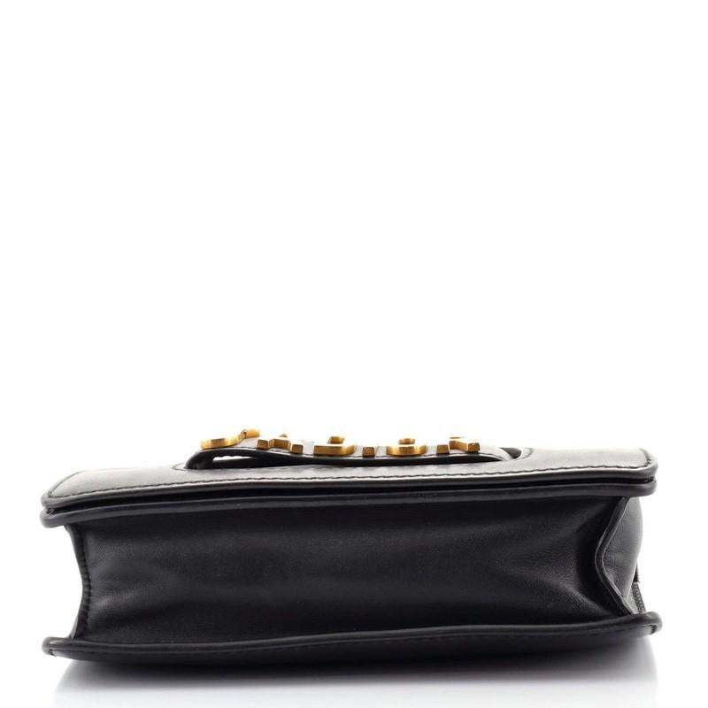 Black Christian Dior J'Adior Flap Bag Leather Medium