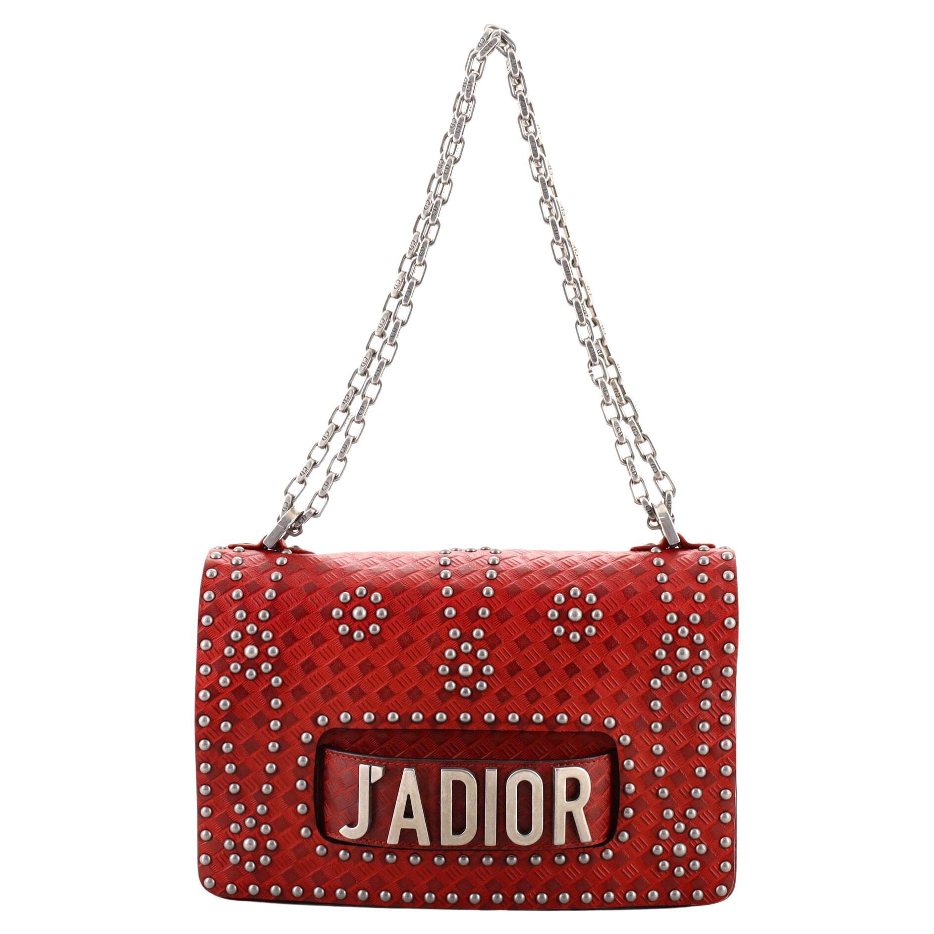 Christian Dior Red Woven Leather Soft Large Tote Bag at 1stDibs