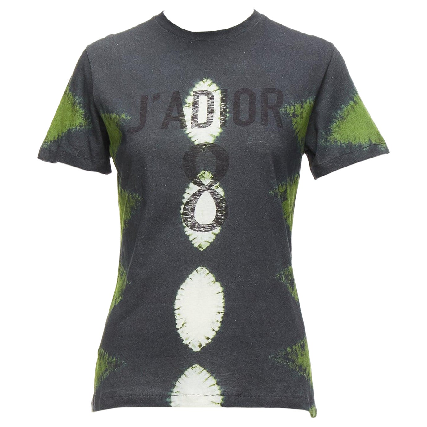 CHRISTIAN DIOR J
adior green grey tie dye cotton linen 8 tshirt XS