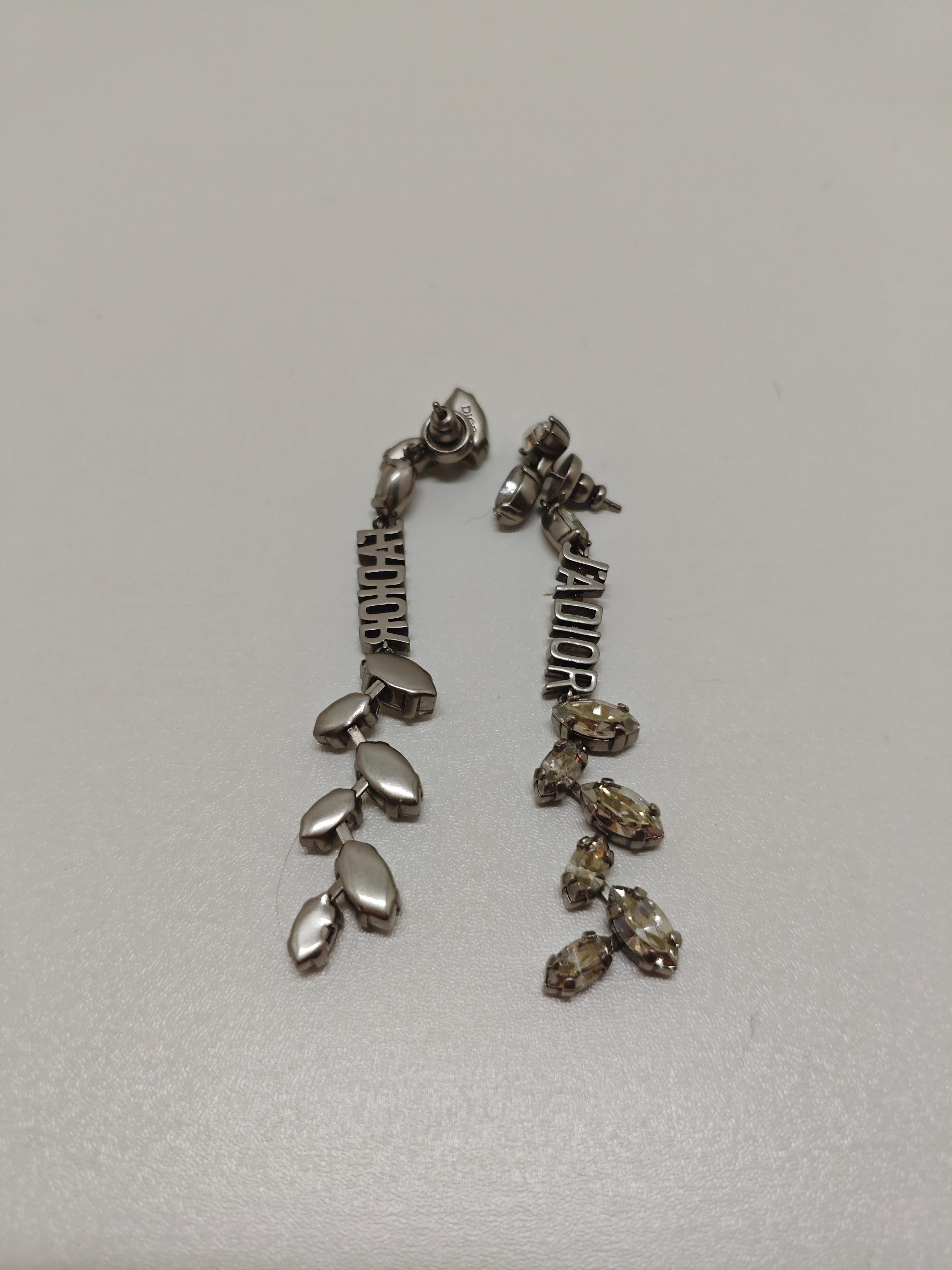 Orecchini Christian Dior Jadior con strass a goccia In condizioni ottime in vendita a PUTNEY, NSW