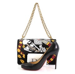 Christian Dior J'adior Tarot Flap Bag Bestickter Stoff Medium