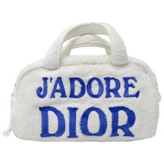 Vintage Christian Dior 'J'adore Dior' Terry Cloth Handbag