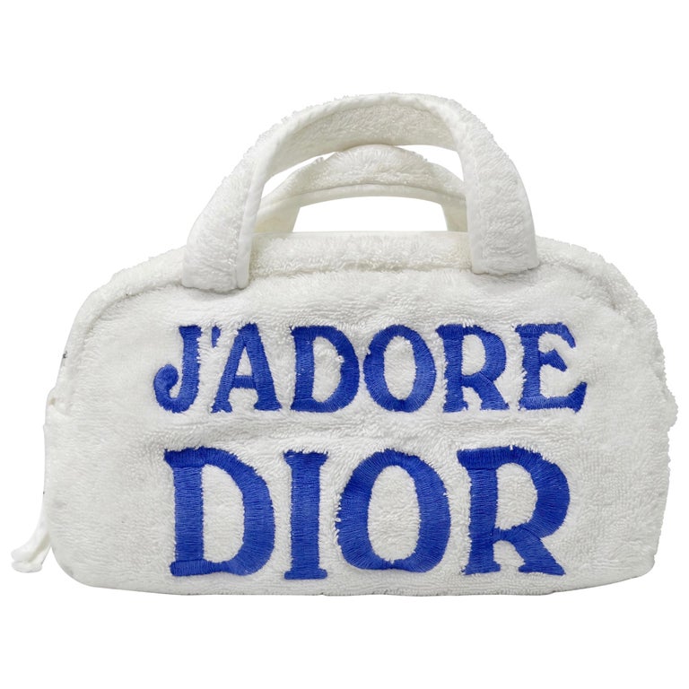 Christian Dior 'J'adore Dior' Terry Cloth Handbag For Sale at 1stDibs | dior  terry bag, j'adore dior terry cloth bag, jadore dior bag