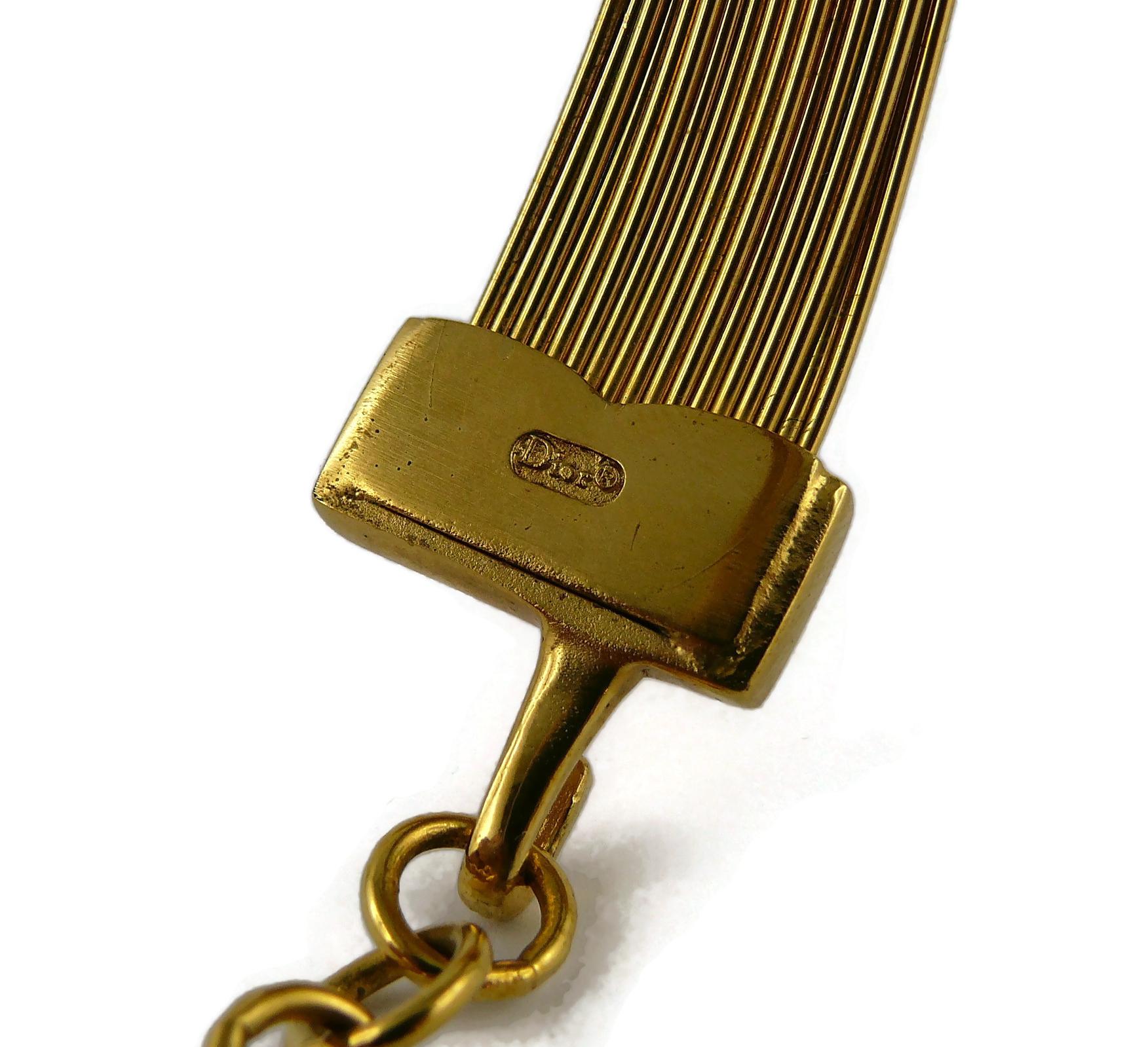 Christian Dior J'Adore - Collier ras du cou en fil d'acier doré 9