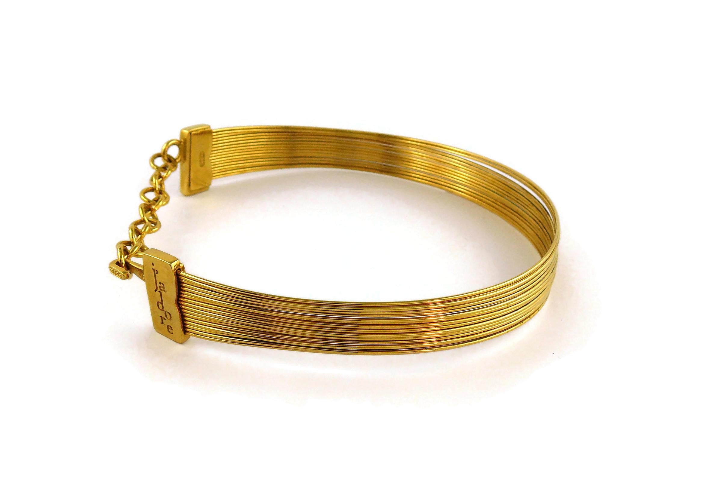 Christian Dior J'Adore - Collier ras du cou en fil d'acier doré 1
