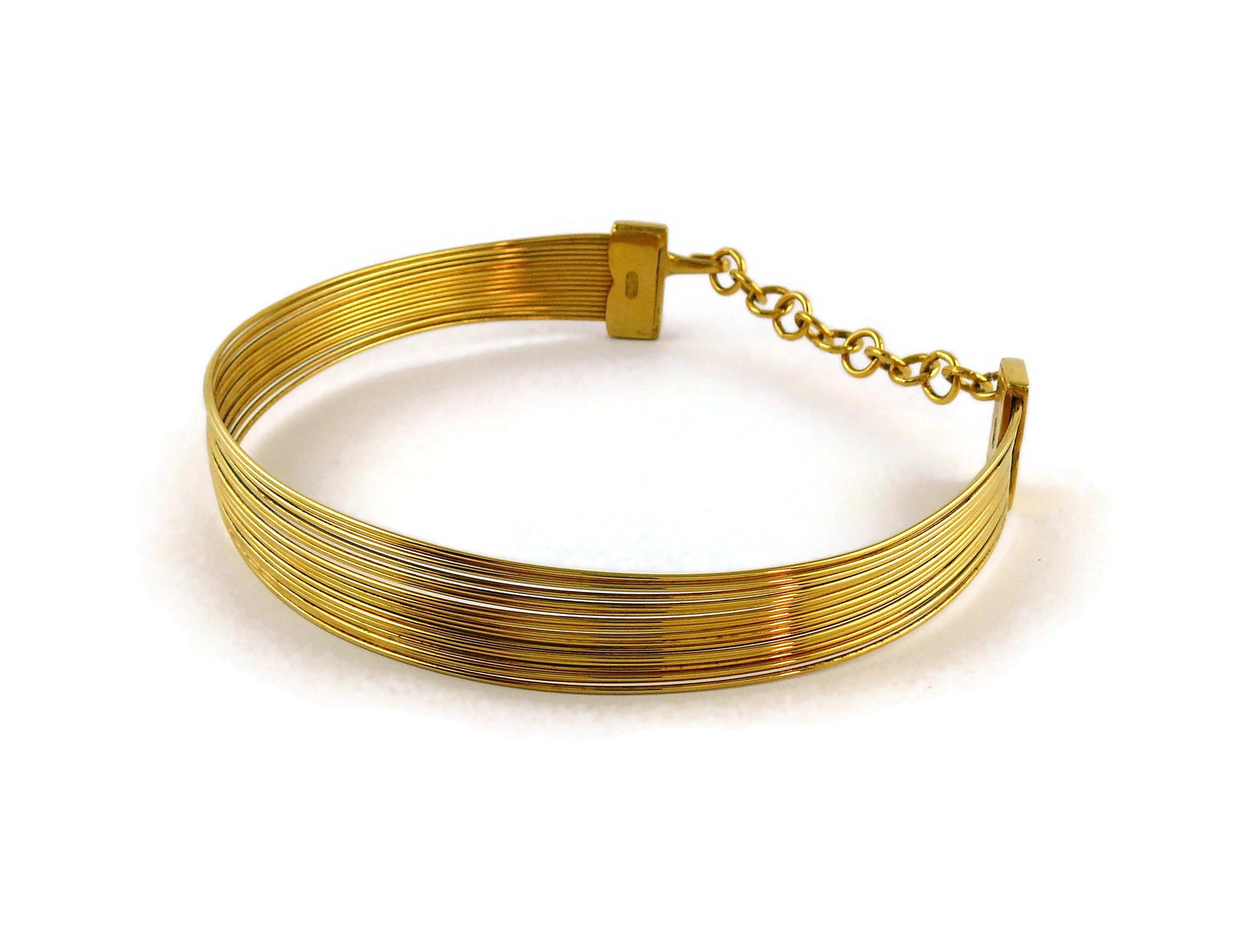 Christian Dior J'Adore - Collier ras du cou en fil d'acier doré 3