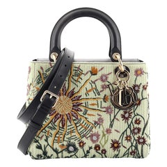 Christian Dior Jardin Au Crepuscule Lady Dior Bag Embroidered and Beaded Leather