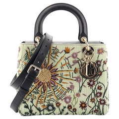 Christian Dior Jardin Au Crepuscule Lady Dior Tasche aus besticktem und perlenbesetztem Leder