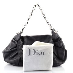 Christian Dior Jazz Club Shoulder Bag Leather Large