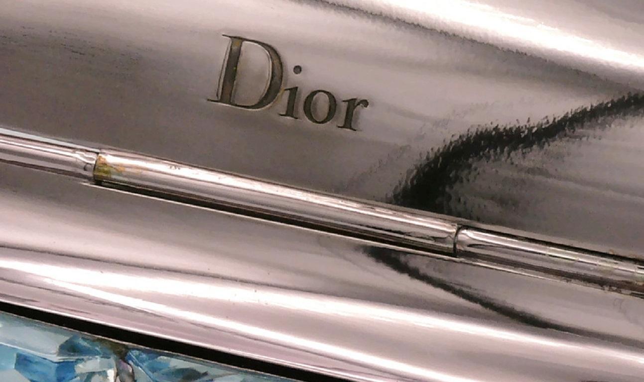 Christian Dior Manchette en métal rose poudré et préspex transparent, 2013 en vente 9