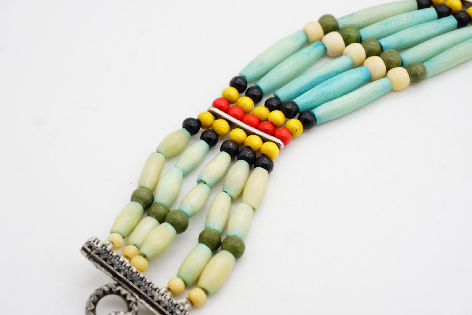 CHRISTIAN DIOR John Galliano for Christian Dior 1998 Collana con Piume Turchesi Red Greene & Greene 2 in vendita 7