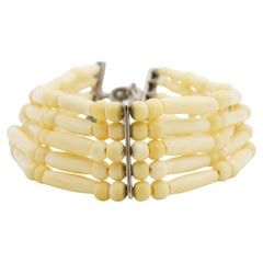 CHRISTIAN DIOR John Galliano 1998 Vintage Rare Maasai Ivory Boutique Choker