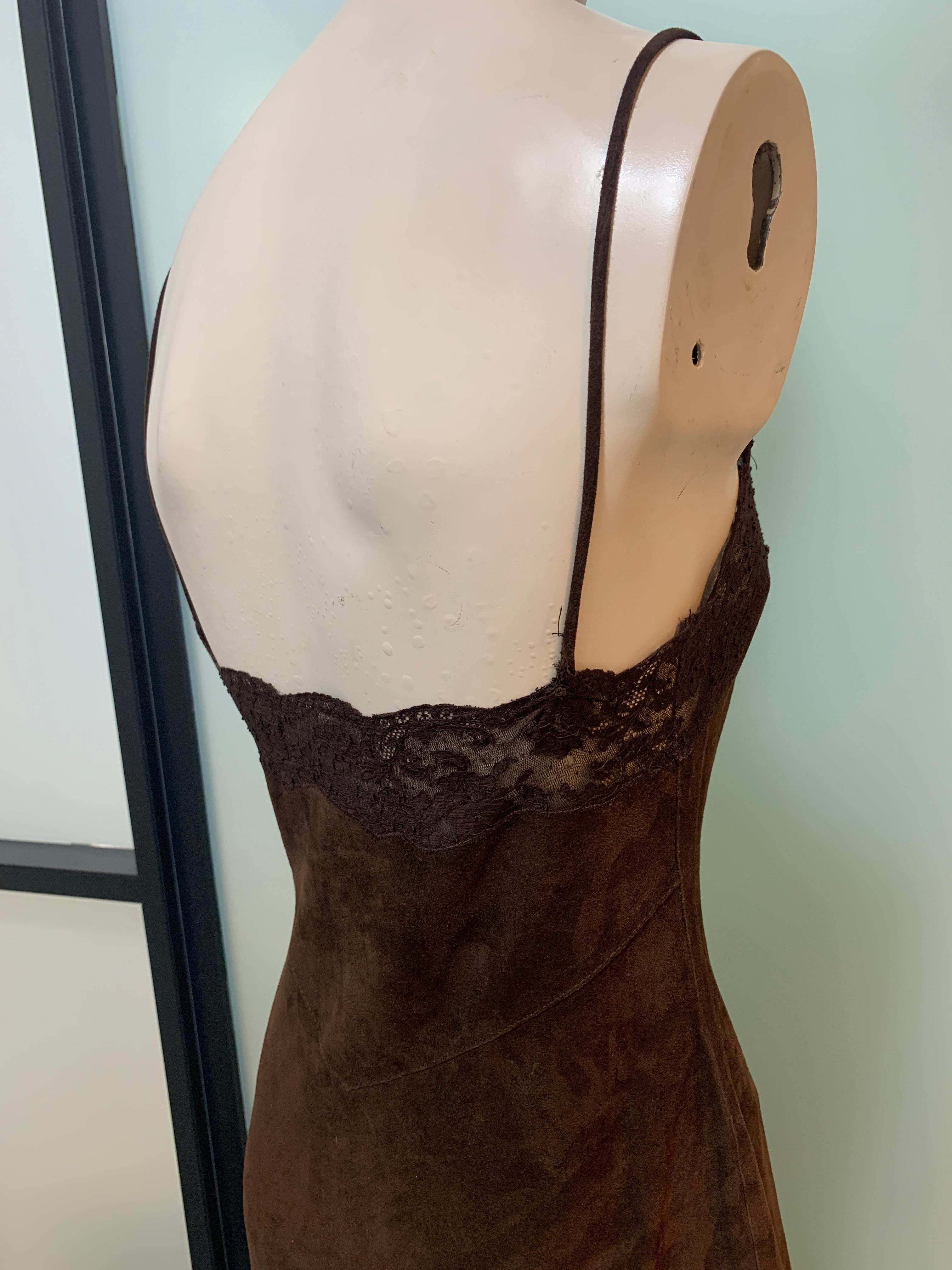 Christian Dior & John Galliano 2001 f/w Velvet Goat and Lace Dress For Sale 2
