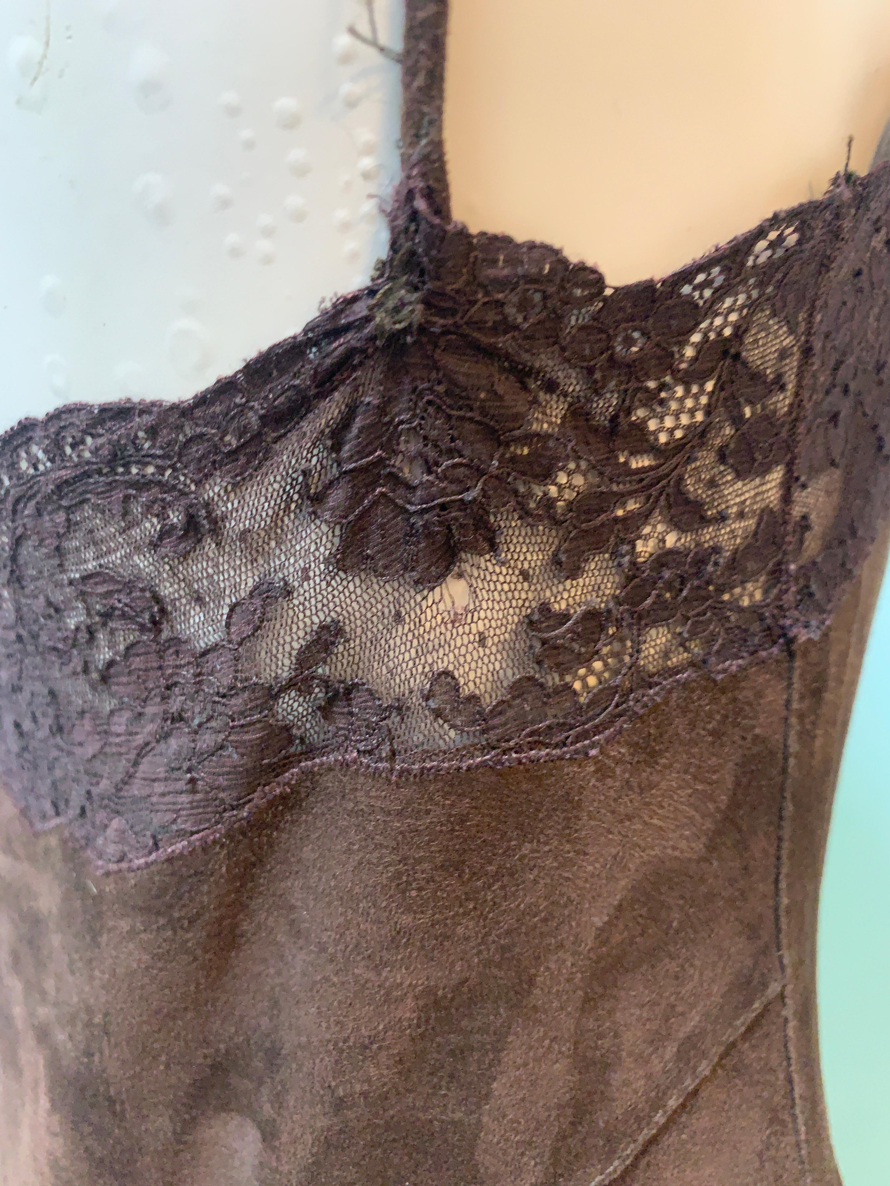 Christian Dior & John Galliano 2001 f/w Velvet Goat and Lace Dress For Sale 3