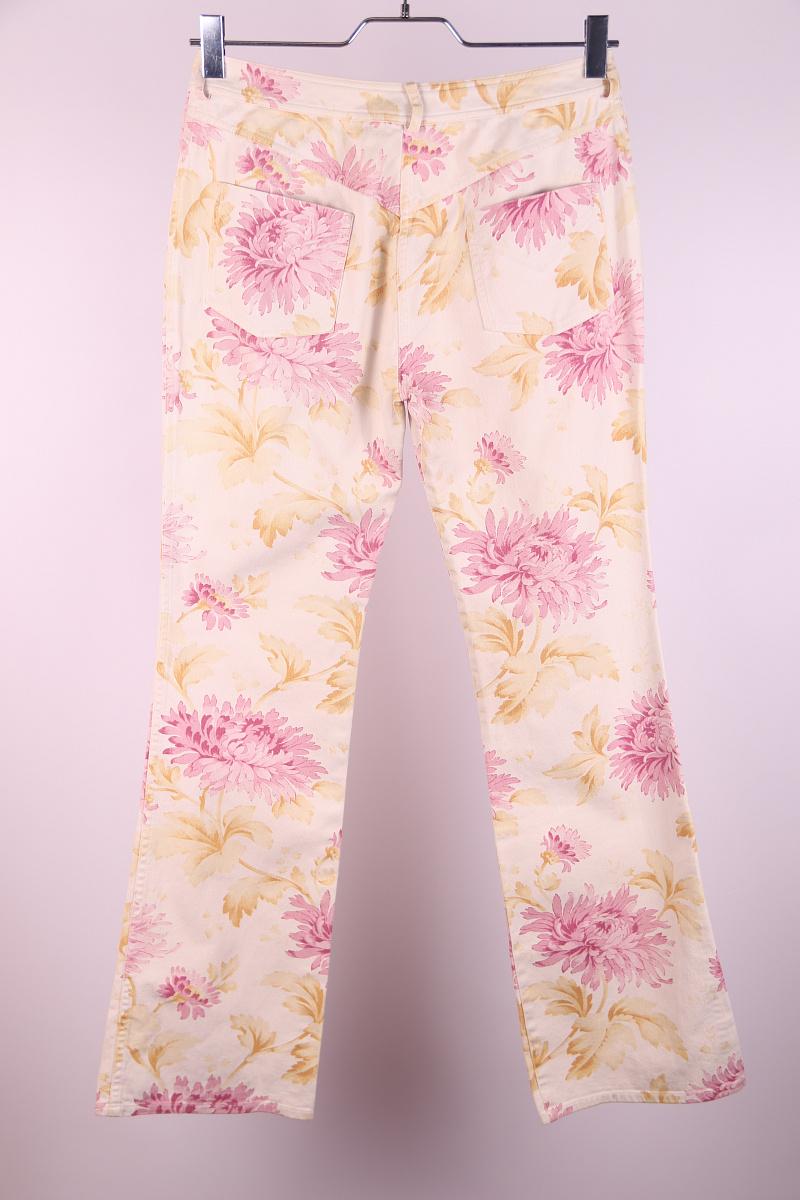 Christian Dior & John Galliano 2001 Y2K denim floral print For Sale 3