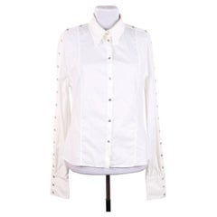 Camisa blanca de Christian Dior John Galliano de 2004, talla 46, en excelente estado