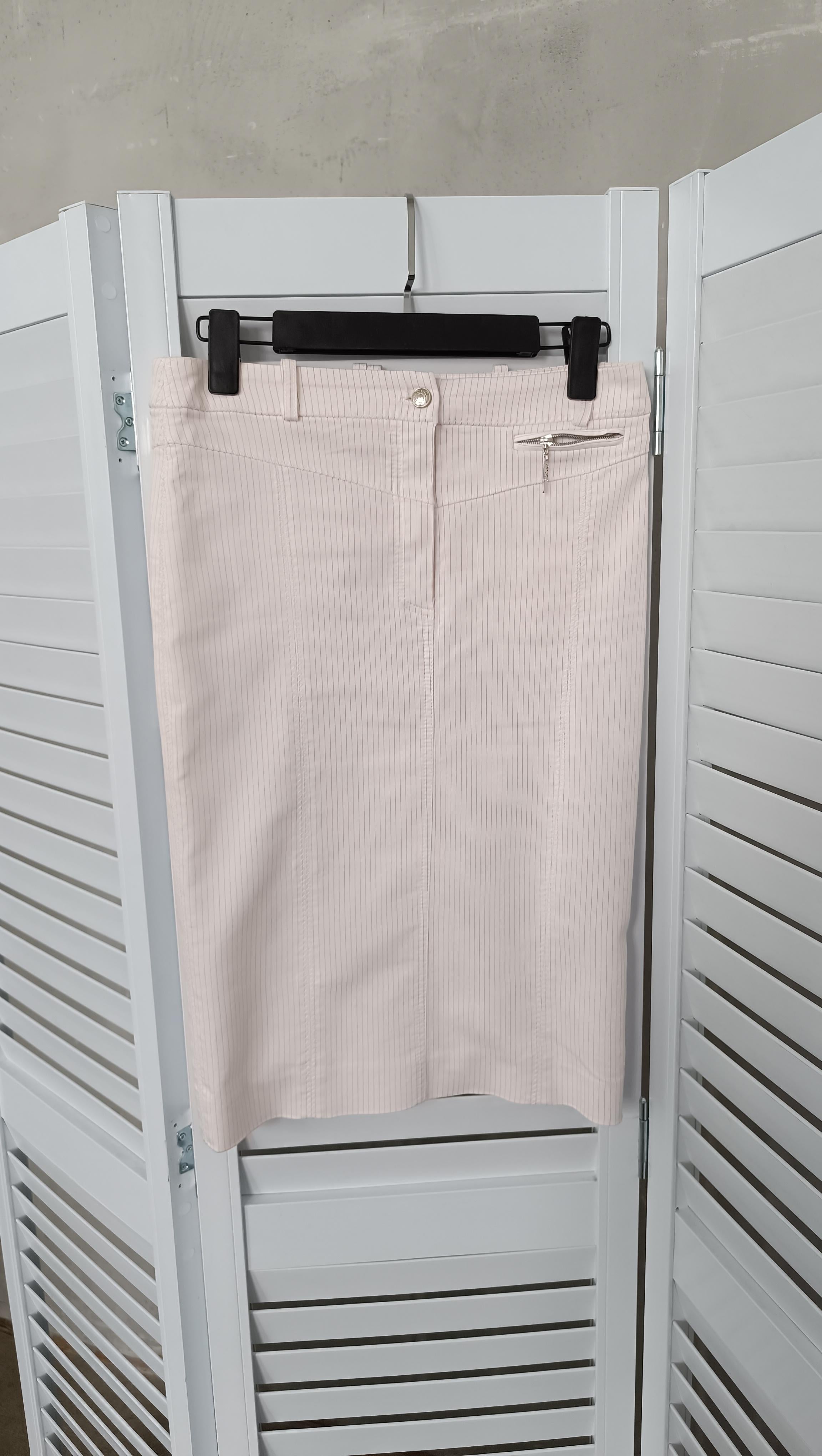 Christian Dior & John Galliano 2005 pensil cotton Skirt logo buttonY2K For Sale 9