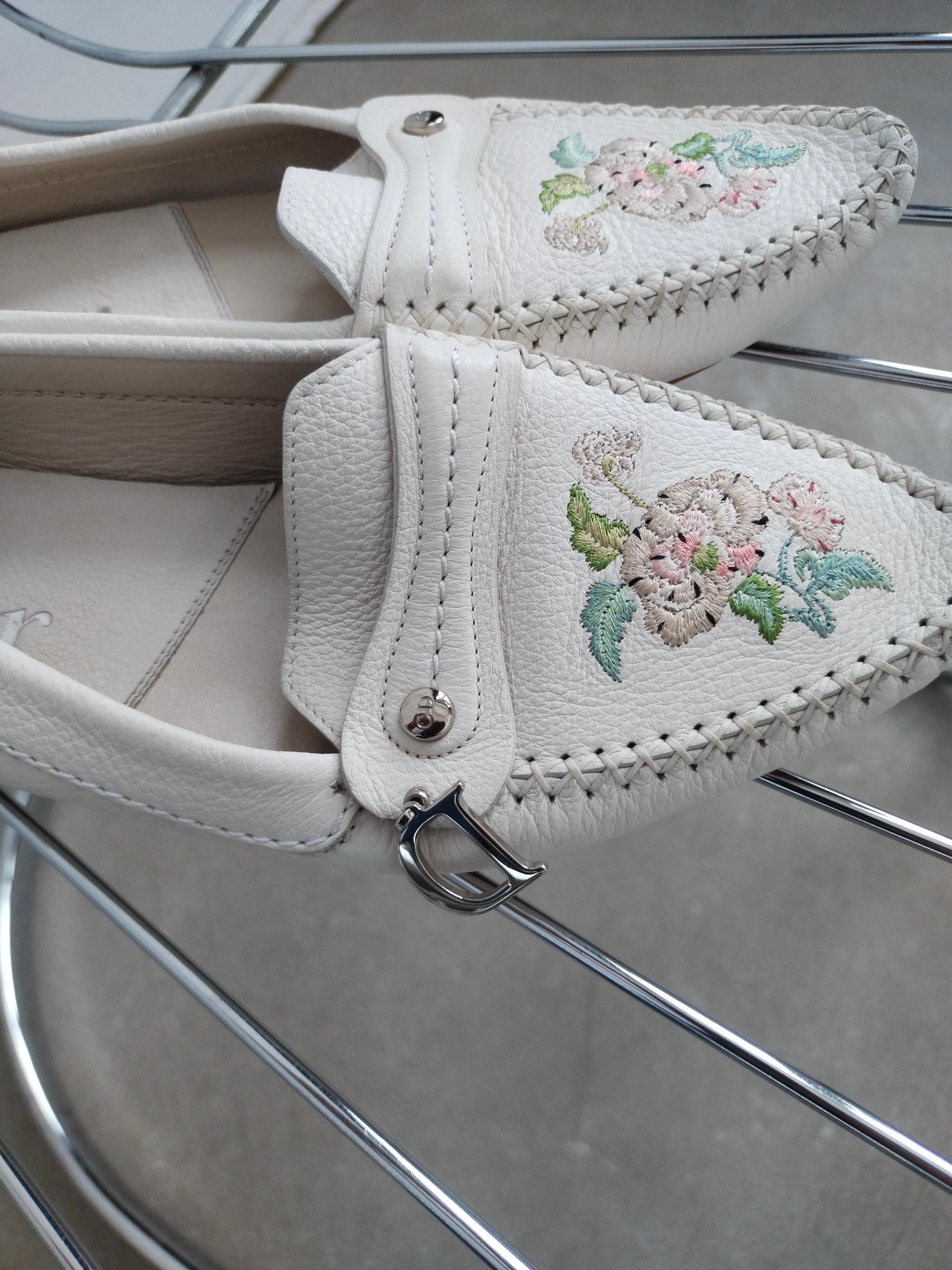 Christian Dior & John Galliano 2006 Calfskin Loafers Shoes D Charm SZ 39 In Good Condition For Sale In Алматинский Почтамт, KZ