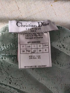 Christian Dior & John Galliano 2006 logo perforation jumper