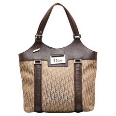 Christian Dior & John Galliano 2007 Street Chic Tote Bag with Trotter Pattern
