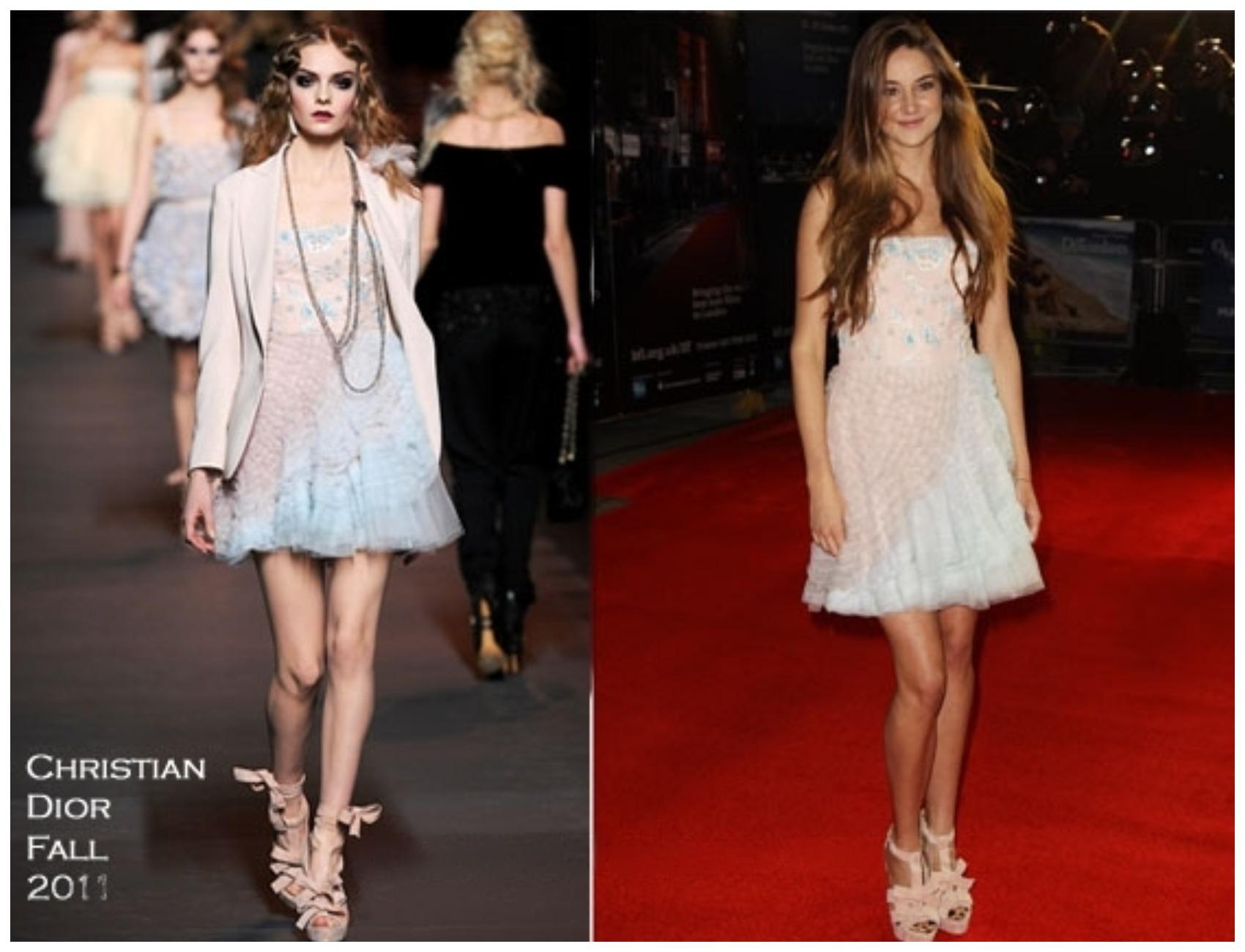 Christian Dior & John Galliano 2011 f/w Final Collection dress Shailene Woodley 2