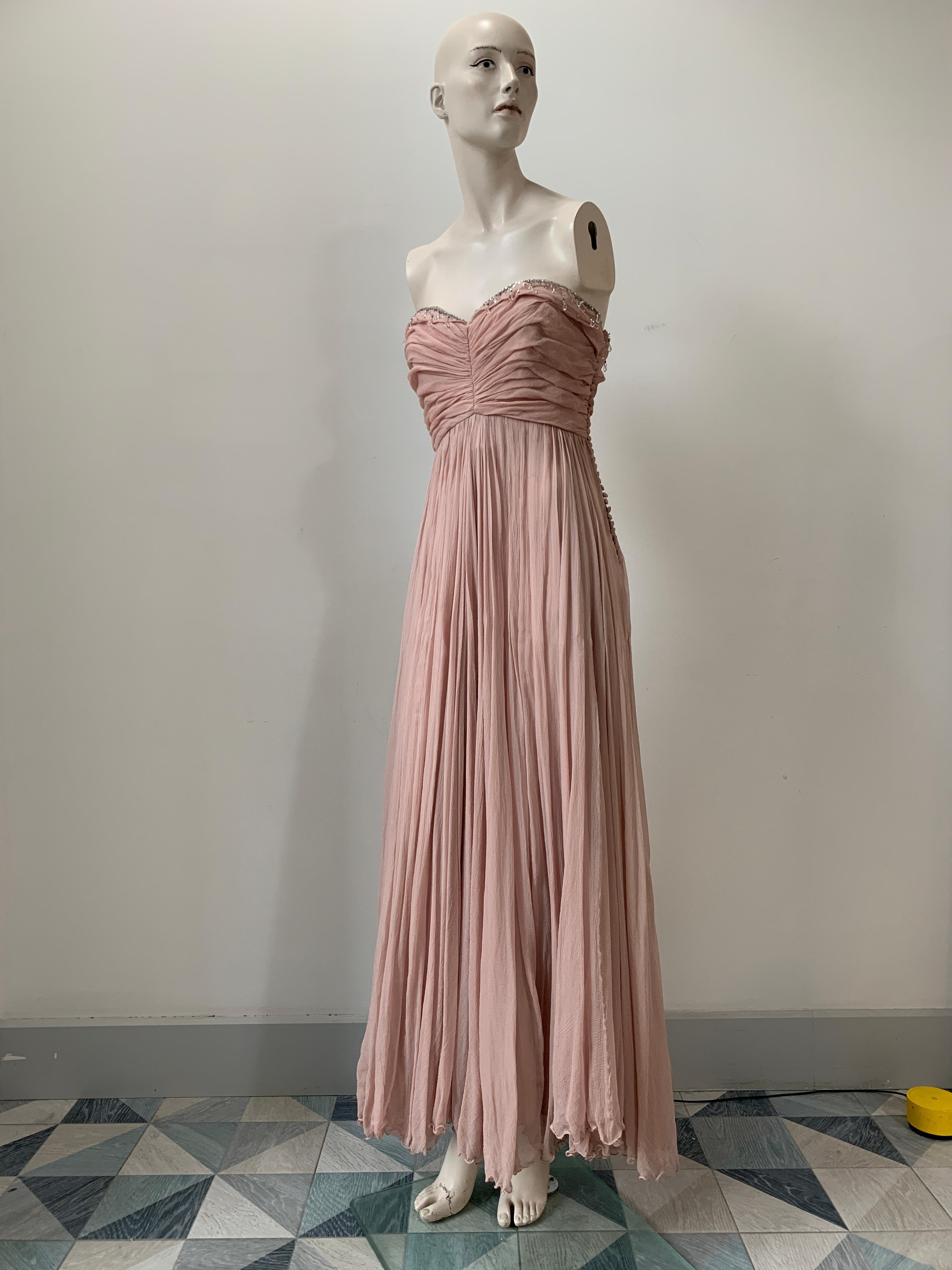 Brown Christian Dior & John Galliano 8C 2008 silk evening dress For Sale