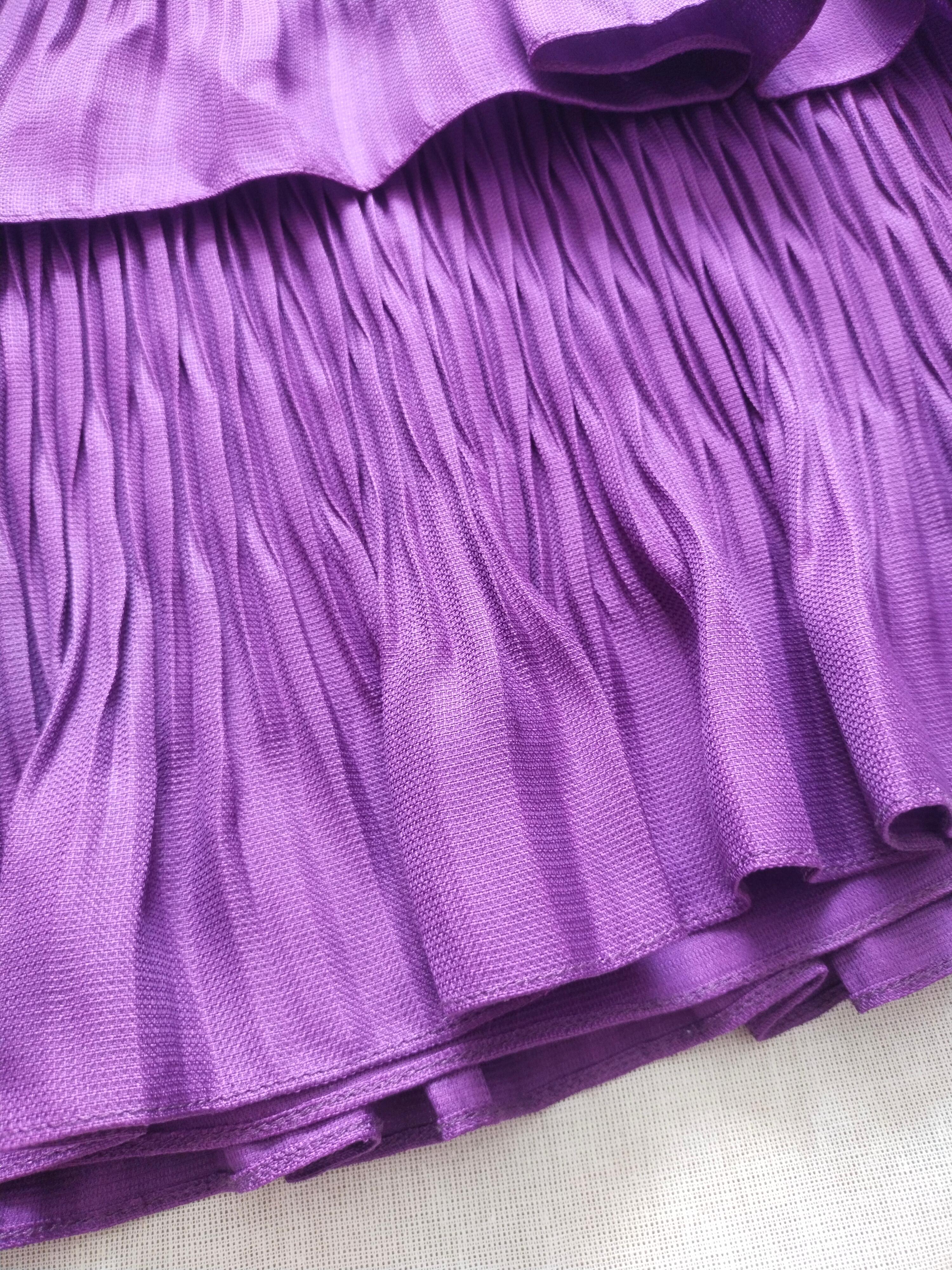 Christian Dior & John Galliano 9C 2009 Resort  purple silk dress Charlize Theron For Sale 11