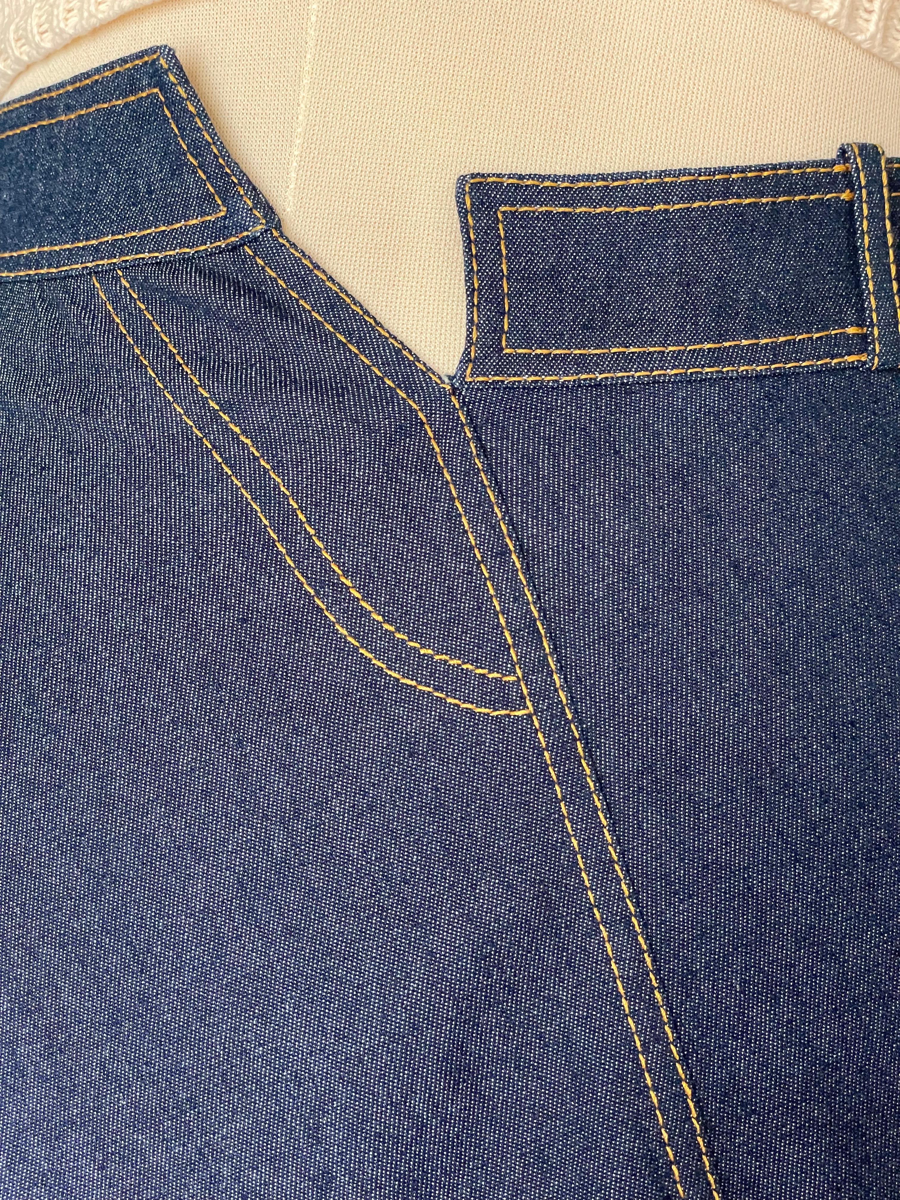 CHRISTIAN DIOR JOHN GALLIANO Blue Denim Asymmetric Skirt Summer 2000 RUNWAY 1