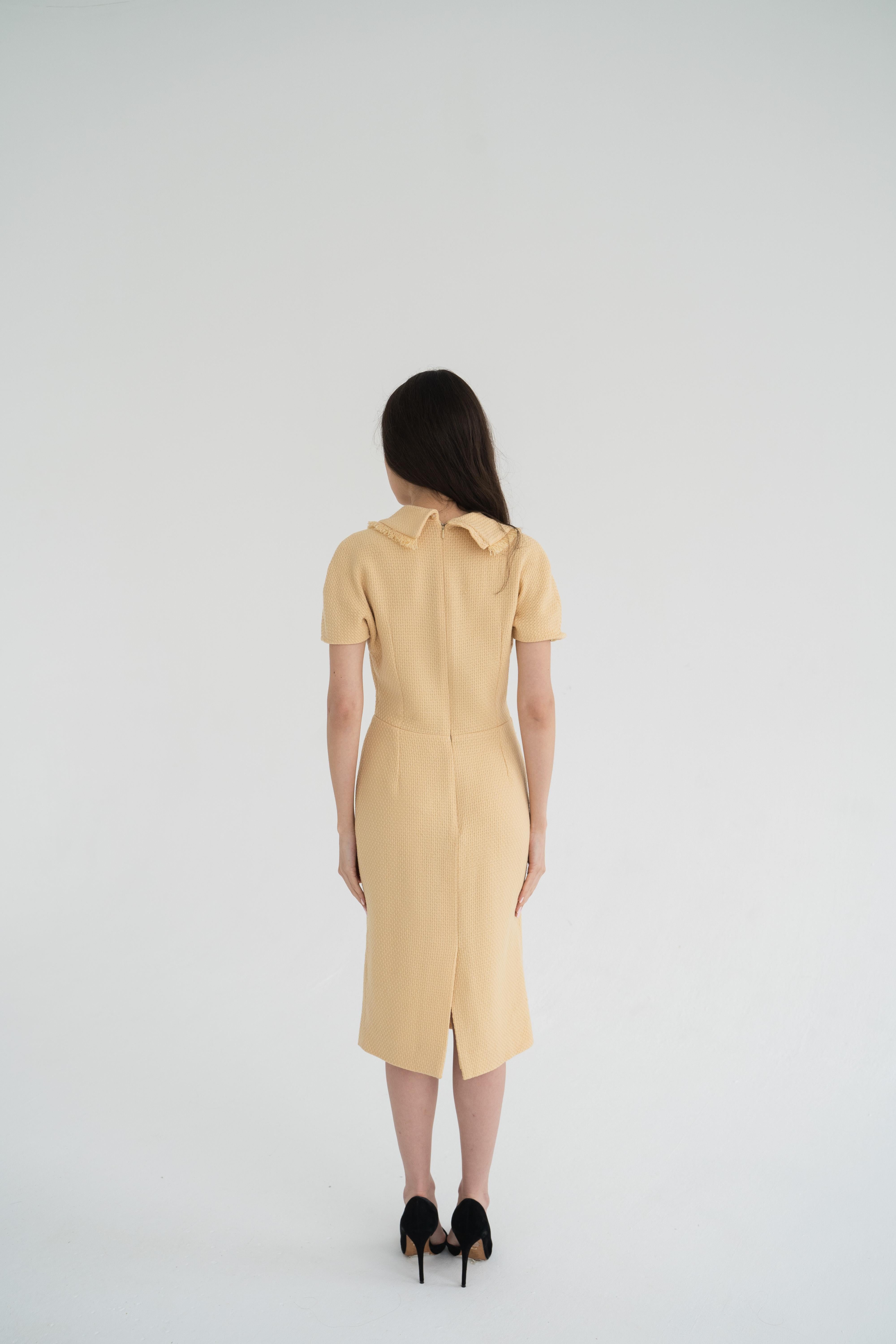 Christian Dior & John Galliano Vestido Resort 2010 Beige en venta