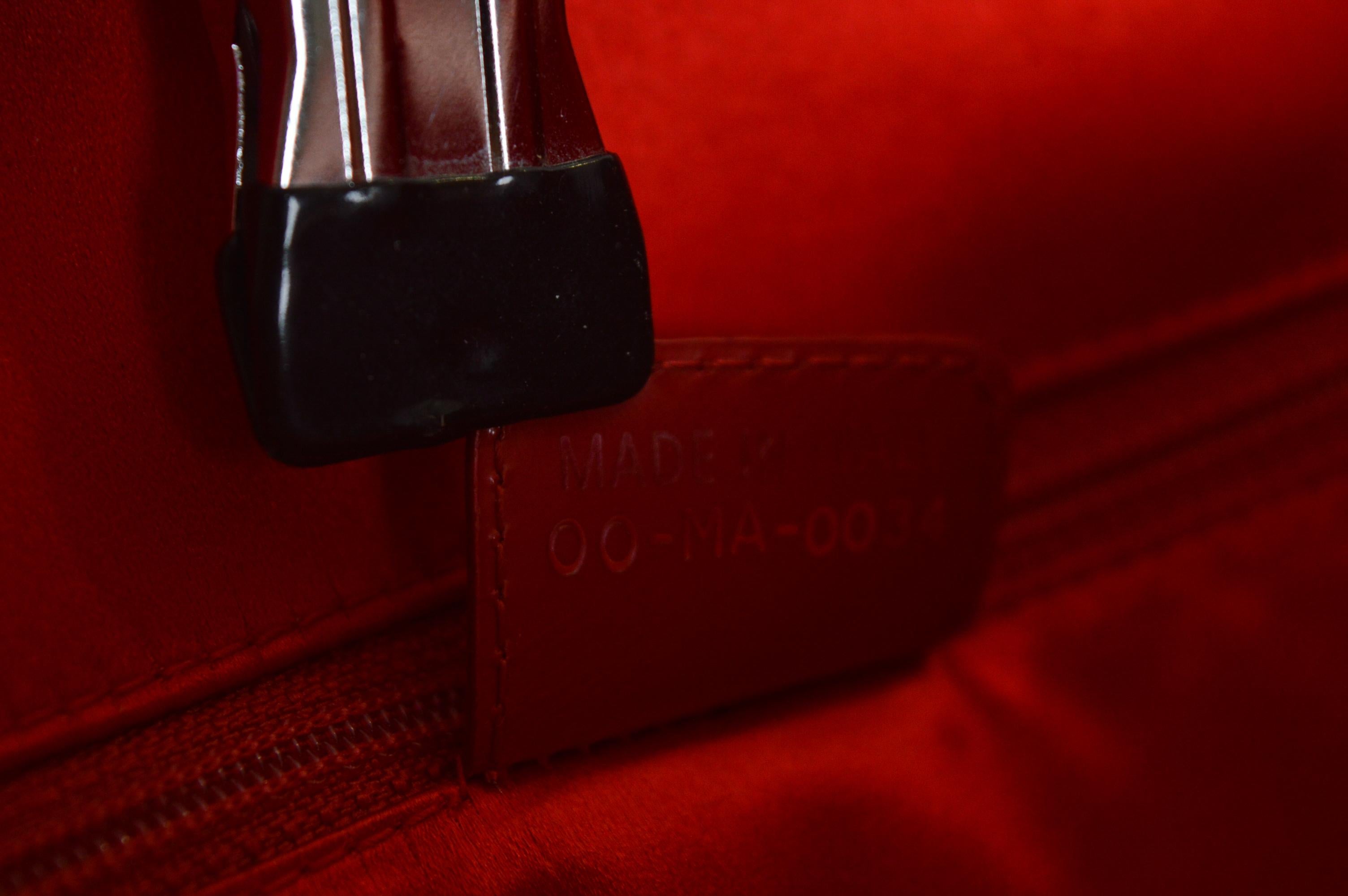 Christian Dior John Galliano D'Trick Red leather Leopard pony Skin Shoulder Bag For Sale 15