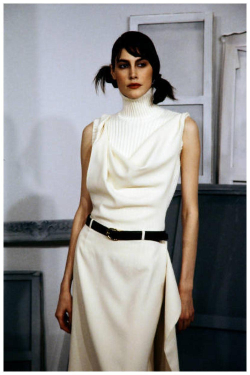 Christian Dior & John Galliano, H/W 1999  weste laufsteg werbung  stiller Luxus Damen im Angebot