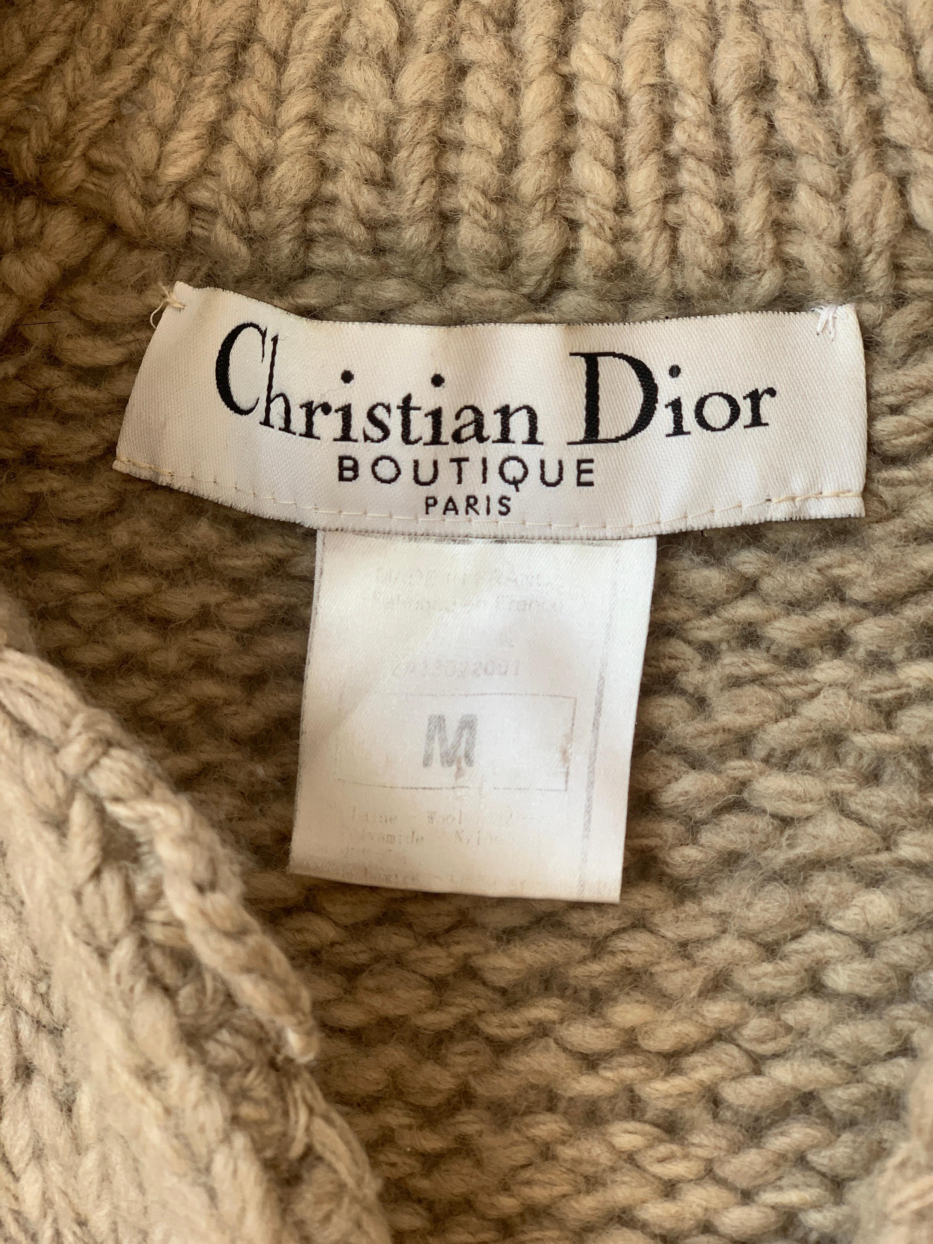 Christian Dior & John Galliano F/W 2002 Knitwear cardigan For Sale 9