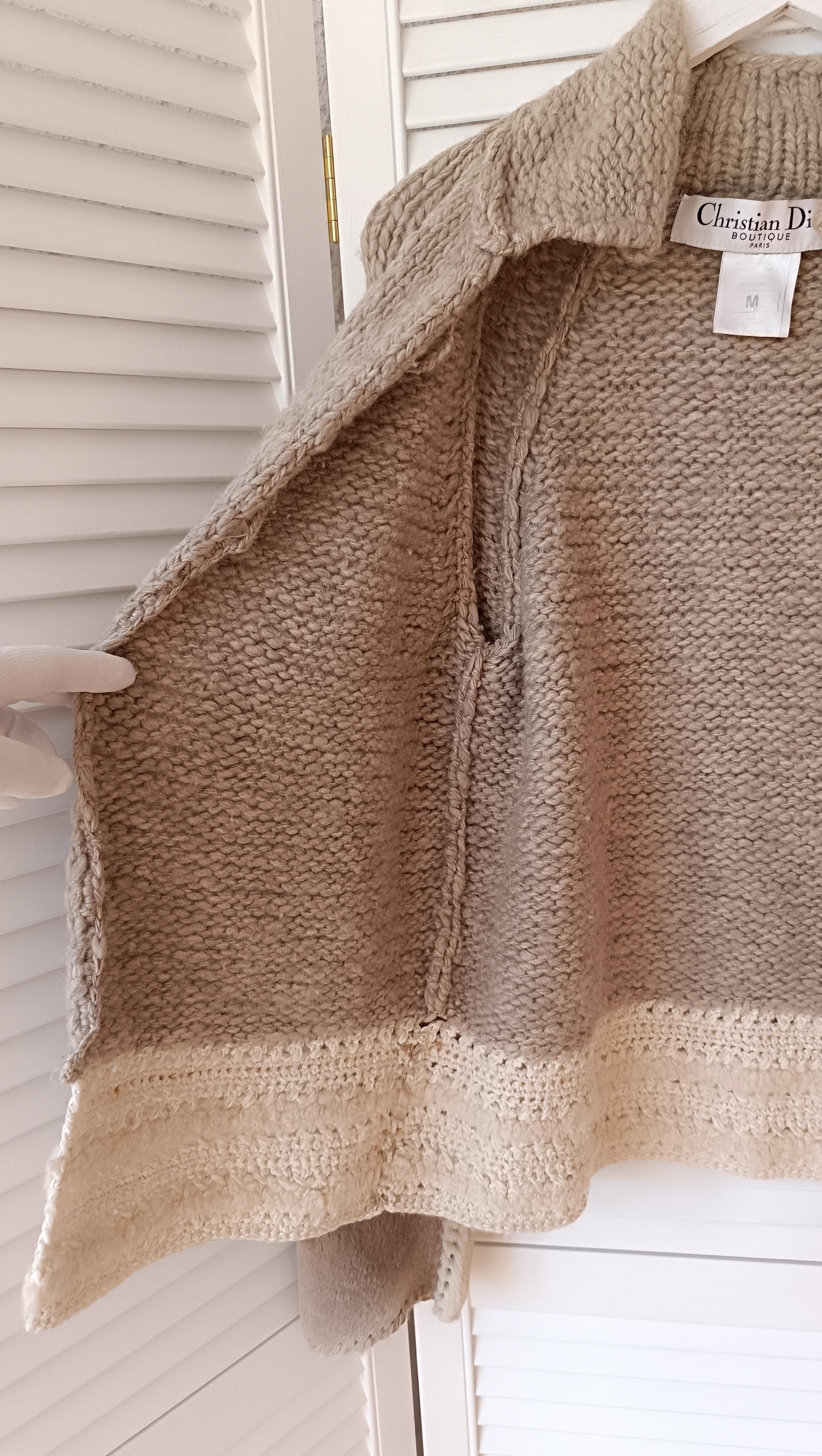 Christian Dior & John Galliano F/W 2002 Knitwear cardigan For Sale 12