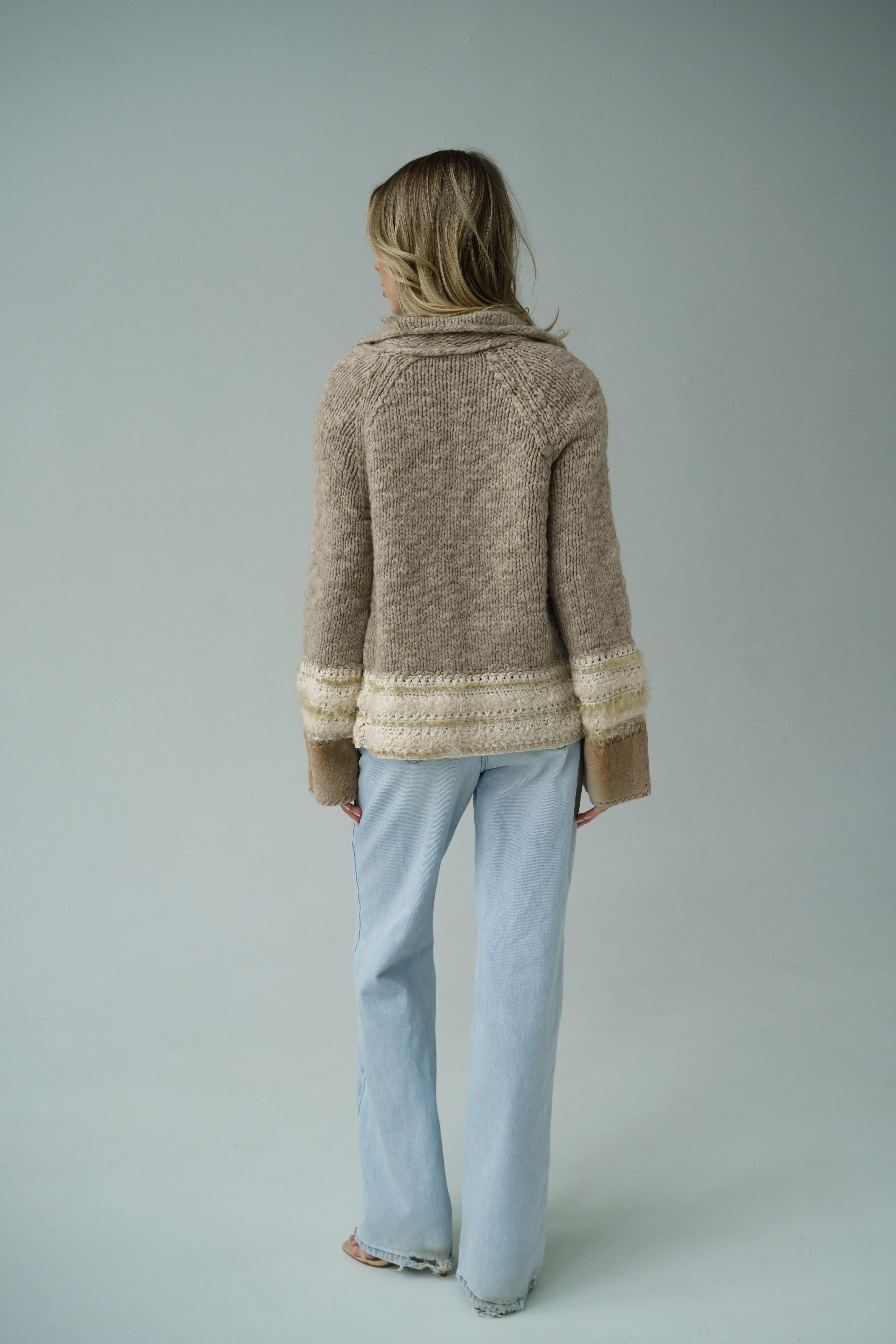 Gray Christian Dior & John Galliano F/W 2002 Knitwear cardigan For Sale