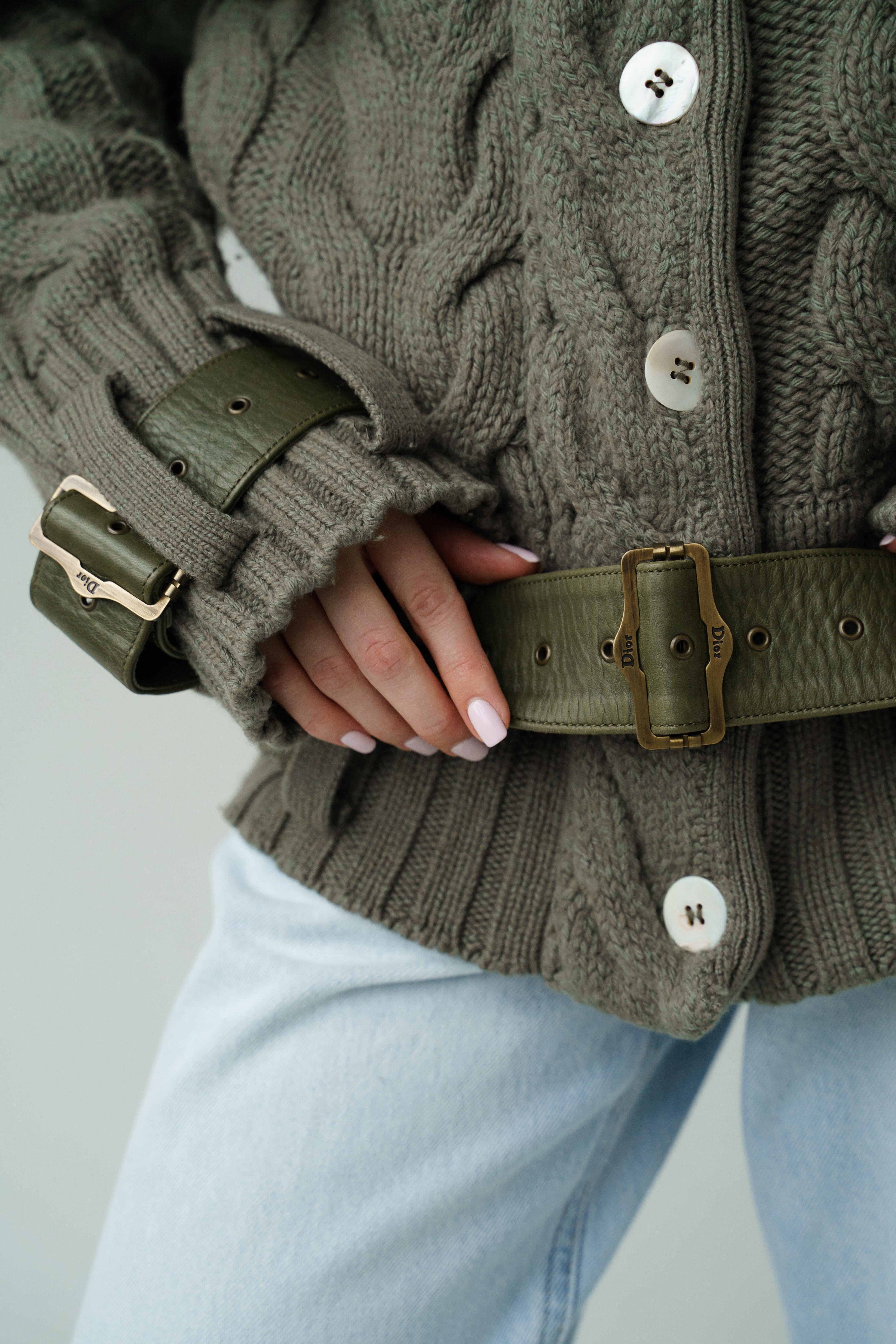 Christian Dior & John Galliano F/W 2003 Cardigan en maille en vente 3