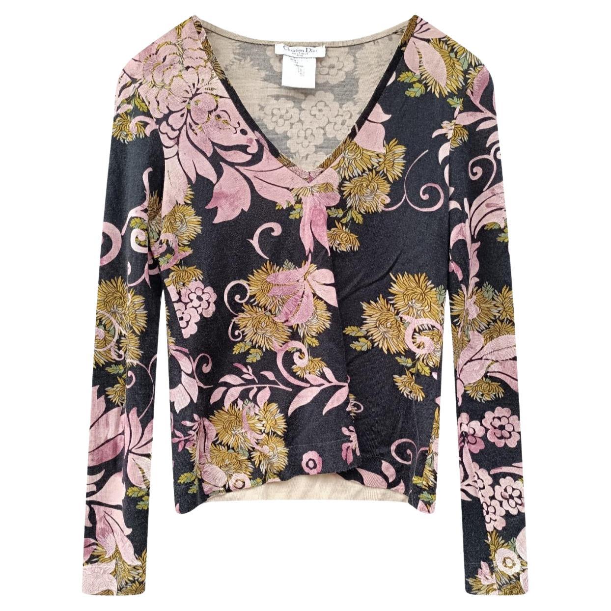 Christian Dior & John Galliano for Christian Dior A/I 2003 pullover fiori Y2K