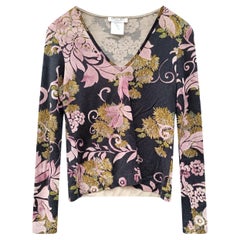 Christian Dior & John Galliano F/W 2003 pullover fleurs Y2K