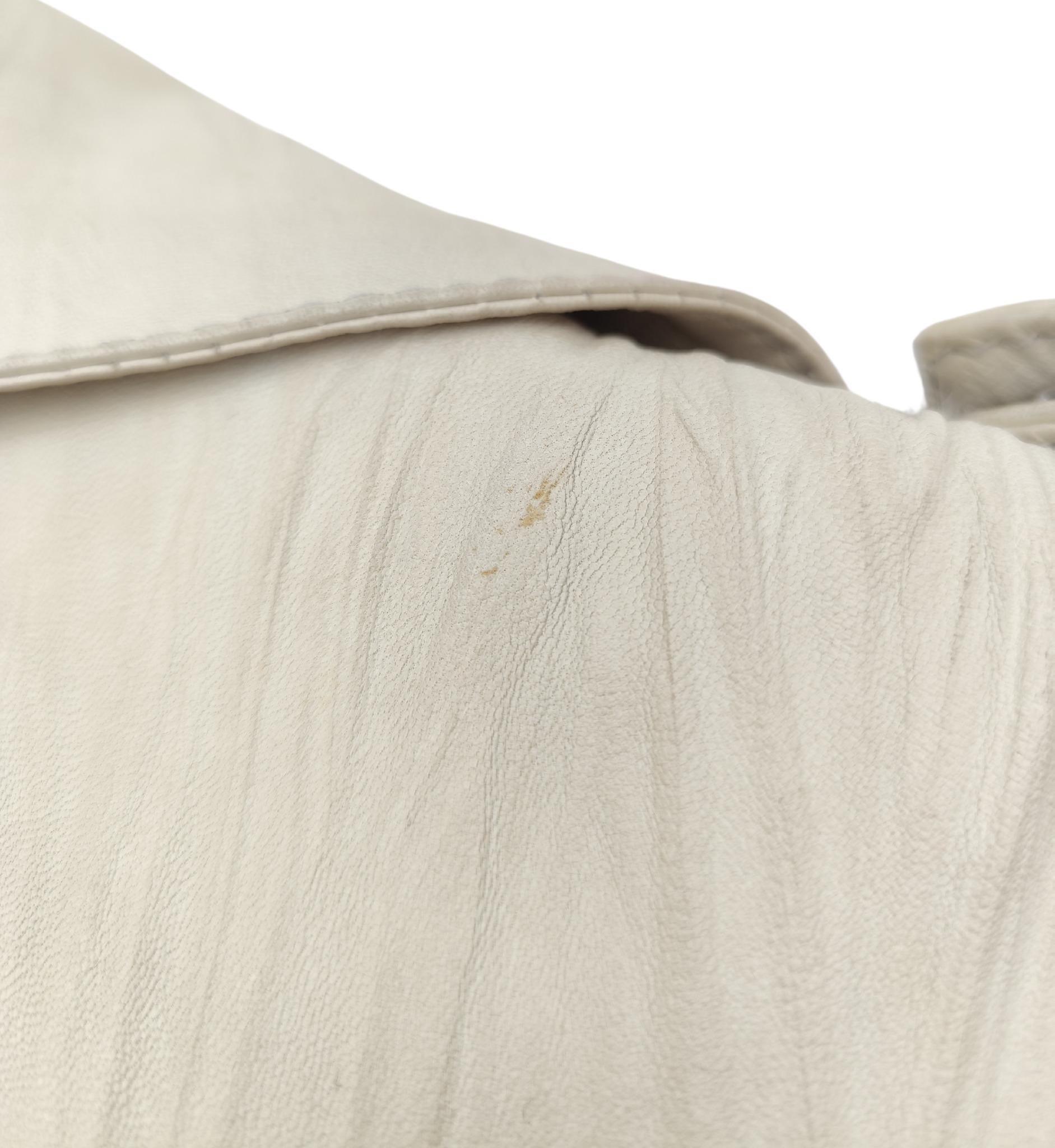 Christian Dior John Galliano H/W 2006 Graue Jacke aus Nerzpelz und Leder im Angebot 9