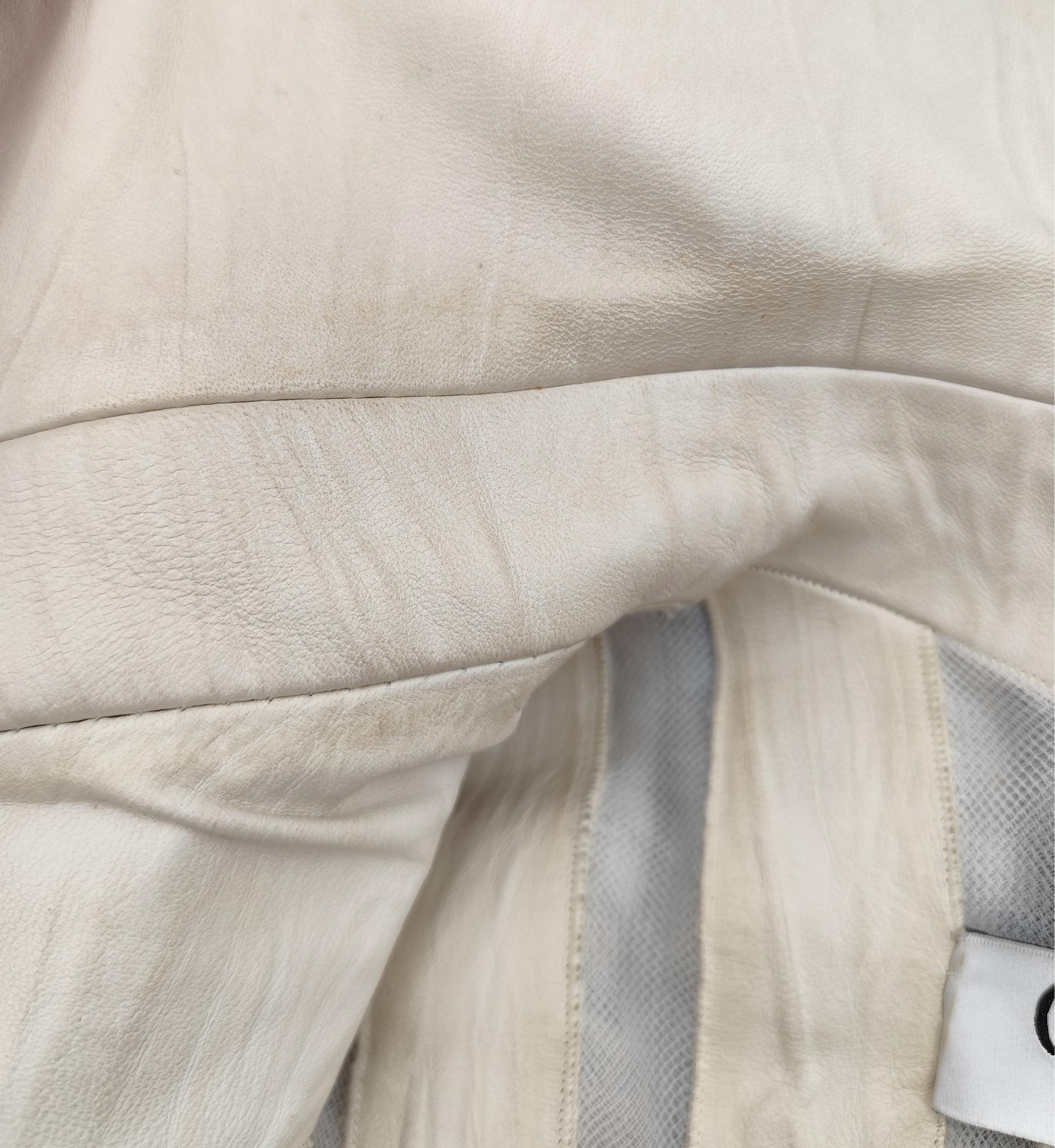 Christian Dior John Galliano for Christian Dior A/I 2006 giacca in pelle e pelliccia di visone grigia in vendita 12